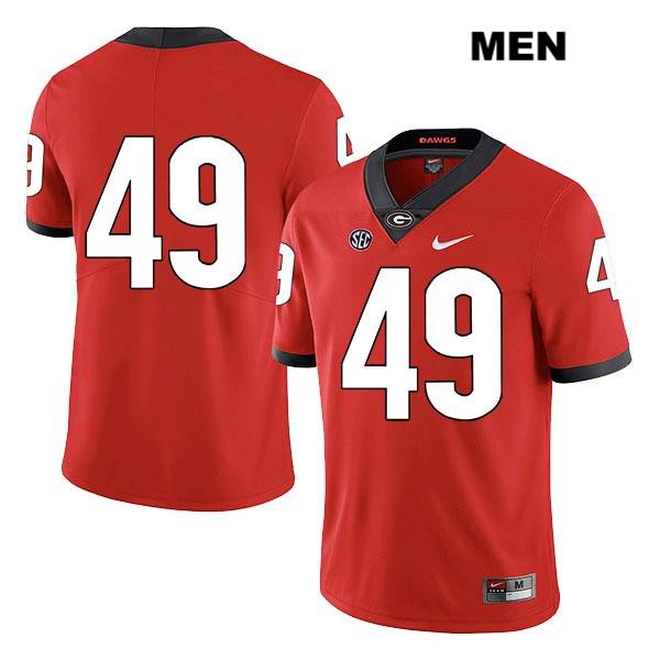 Georgia Bulldogs Men's Koby Pyrz #49 NCAA No Name Legend Authentic Red Nike Stitched College Football Jersey IEA4756BU